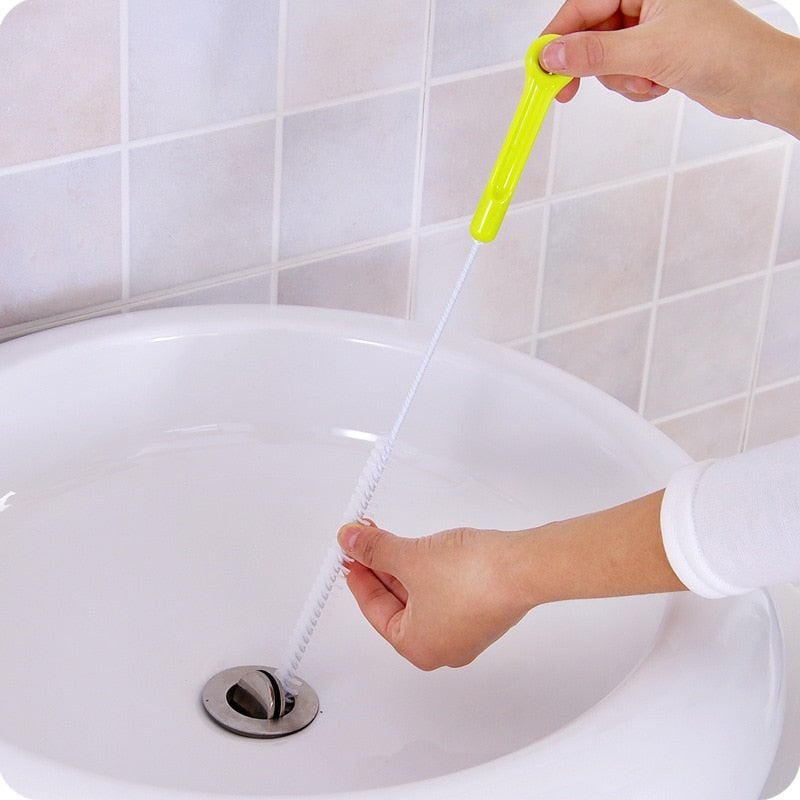 71cm Extended Sewer Cleaning Brush Pipe Dredging Tools Drain Snake Kitchen Bathroom Sink Pipe Cleaner Hair Removal Tools Dredge