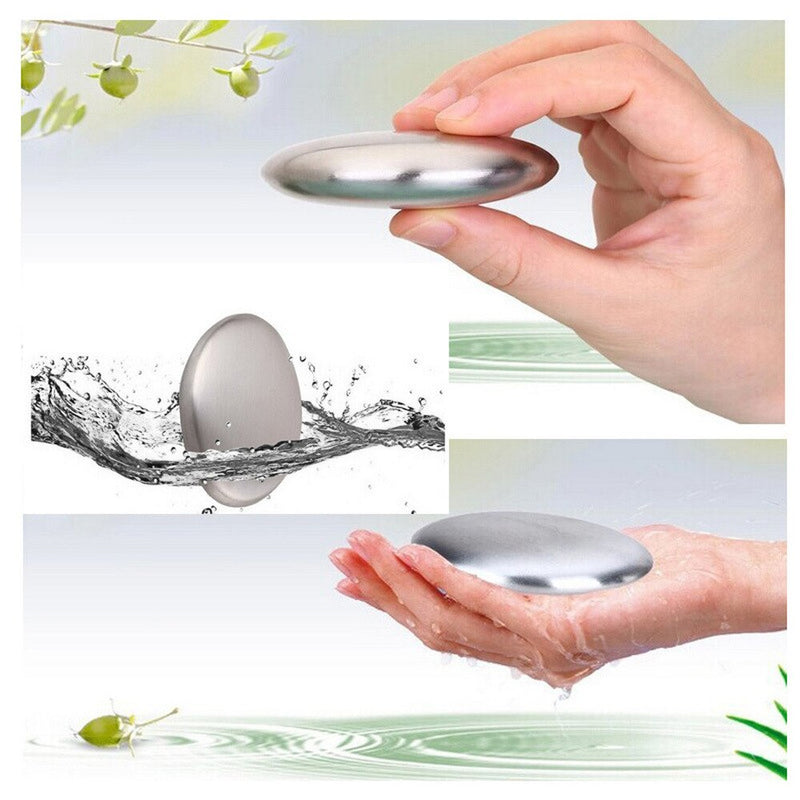 Durable Stainless Steel Soap Deodorize Kitchen Garlic Fish Odor Removing Bathroom Soap Hand Washing Bactericidal Cleaning Tools