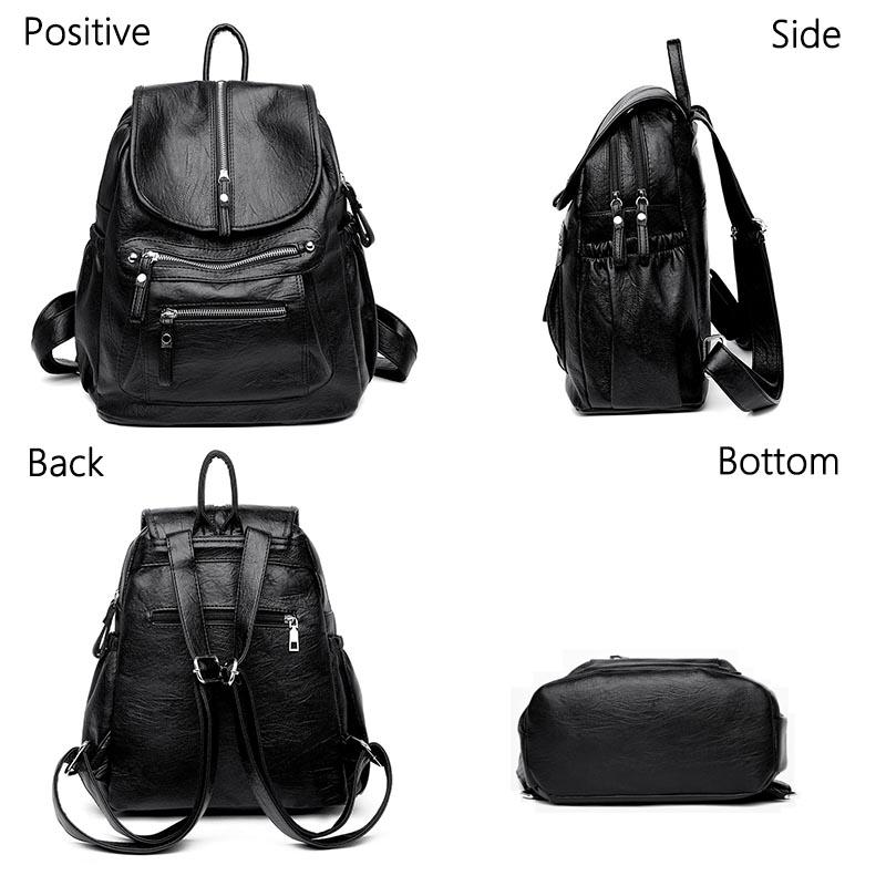 Casual Leather Backpack