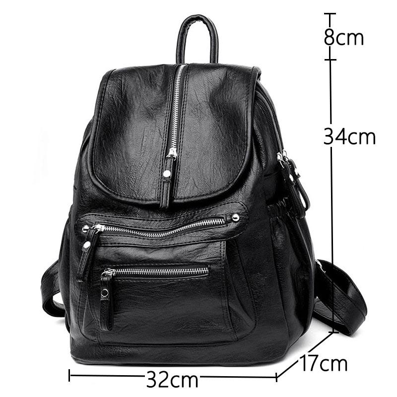 Casual Leather Backpack