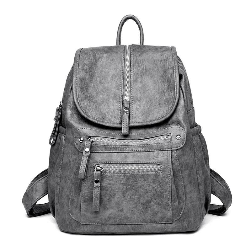 Casual Leather Backpack