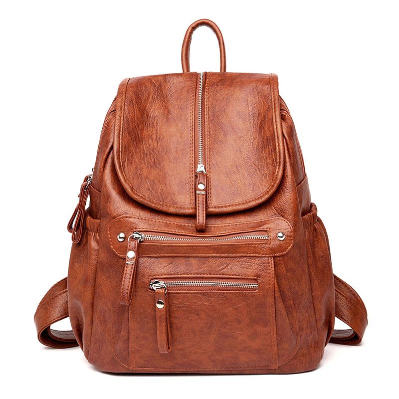 Casual Leather Backpack