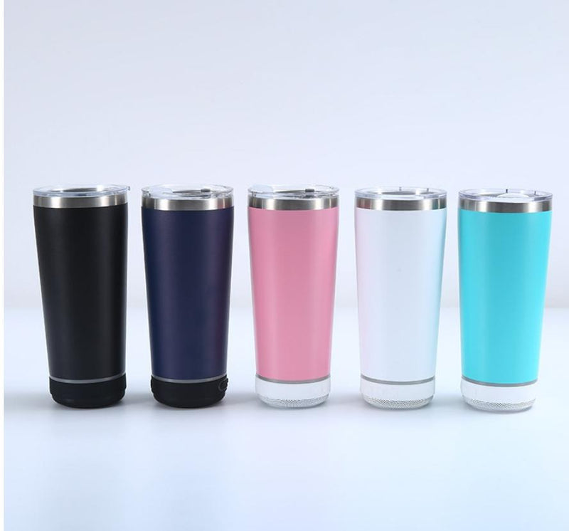 304 Stainless Steel Car Cup with Bluetooth Speaker