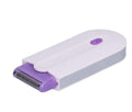 Women's shaver with blue light sensor