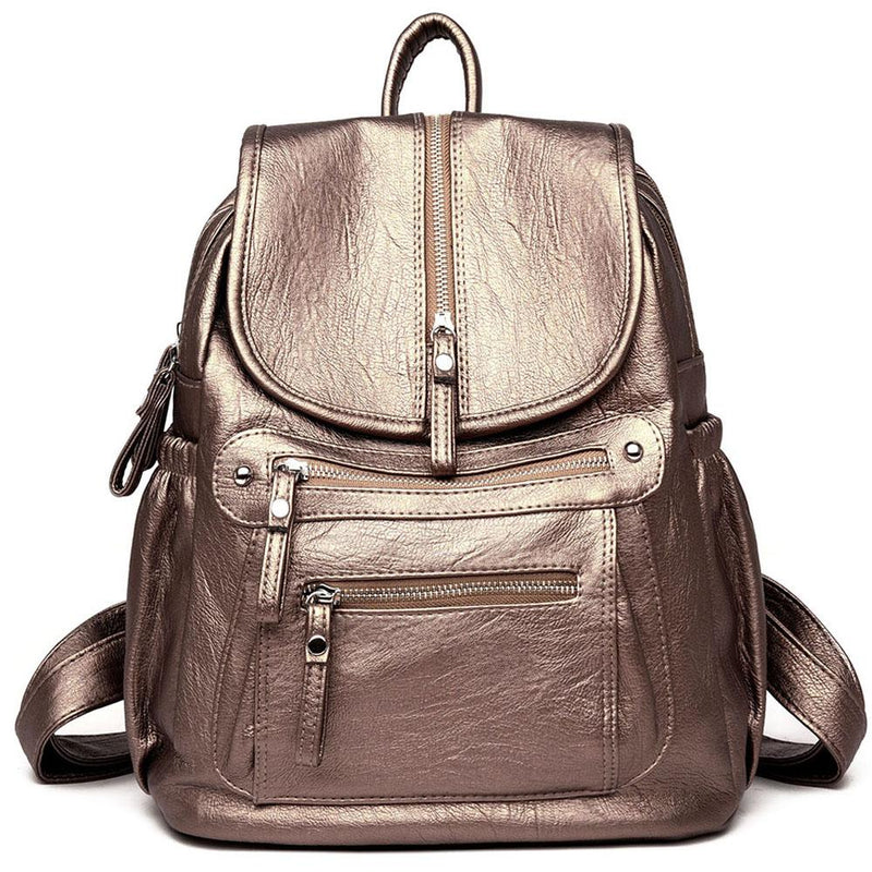 Casual Leather Backpack